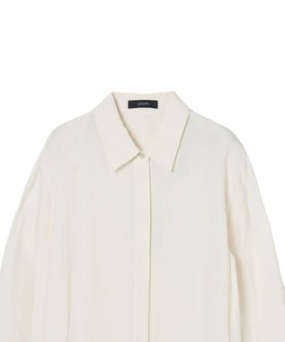 JOSEPH 【WEB＆OUTLET限定】CDC ブレンド シャツカラーブラウス Ivory