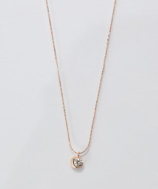 Phoebe 【金属アレルギー対応】スパークルドットビジューネックレス/ニッケルフリー シャンパンゴールド