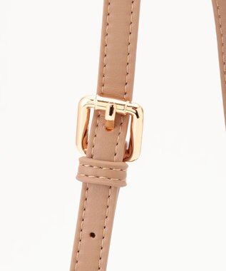 組曲 【ショルダーベルト付き】ミニボストンバッグ ベージュ系