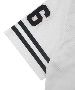 WEGO ベースボールメッシュビッグシャツ ホワイト