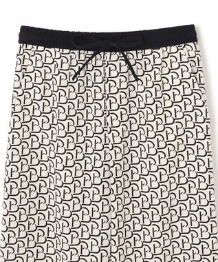 BEIGE， 【S-size】MONT THABOR / ロゴパンツ Ecru×Black