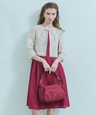 TOCCA 【大人百花掲載】PIECE OF CRESCENT NYLONBAG バッグ ボルドー系