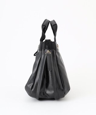 LA BAGAGERIE 【コットン×ポリウレタン】シャイニーミニマムトート ブラック