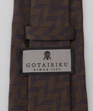 GOTAIRIKU GOTAIRIKU別注【日本製】シルク ネクタイ_総柄 ダークブラウン系8