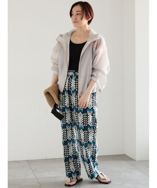 Te chichi ショートシアーフーディーブルゾン グレー