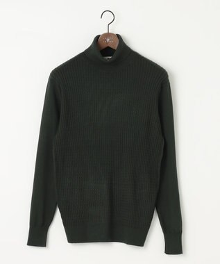 JOSEPH ABBOUD 【チクチクしない/イージーケア】SNOWYタートルネックニット ダークグリーン系