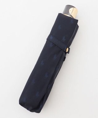 MOONBAT 【日本製】POLO RALPH LAUREN(ポロ ラルフローレン)折りたたみ傘 ポロポニージャカード ダークネイビー