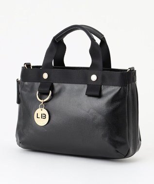 LA BAGAGERIE 【コットン×ポリウレタン】シャイニーミニマムトート ブラック