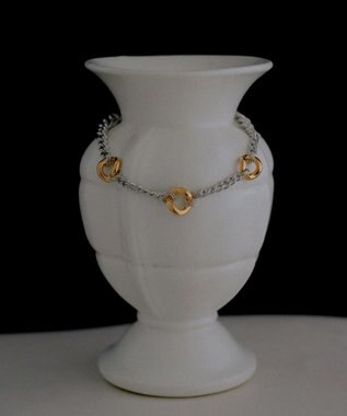 simoe Hug Necklace 02 ネックレス シルバー×ゴールド