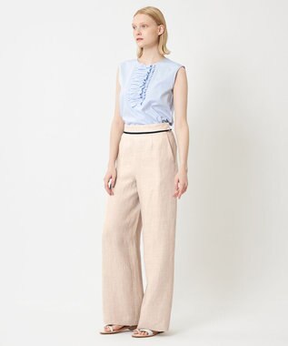 BEIGE， 【S-size】CHESTNUT / ワイドパンツ Flax