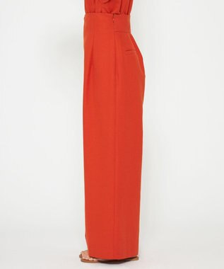 uncrave 【手洗い可】コットンリネンツイル パンツ（uncrave WHITE） スカーレット