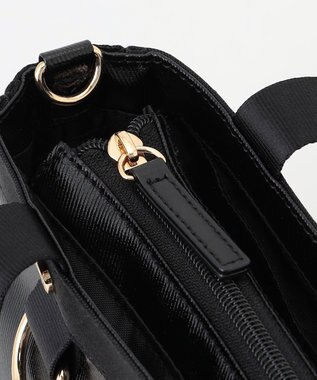 LA BAGAGERIE 【コットン×ポリウレタン】シャイニーミニマムトート ブラック