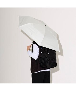 MOONBAT 【WEB限定】MIZUNO  (ミズノ) 無地 ロゴ 日傘 折りたたみ傘 パラソル 晴雨兼用 軽量 一級遮光  遮熱効果 遮光率100% UV遮蔽100% ホワイト