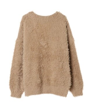 Green Parks フェザーＶネックニットプルオーバー Beige