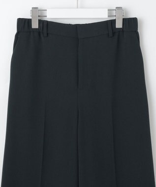 自由区 【セットアップ対応・洗える】トリアセダブルクロス ワイドパンツ ネイビー