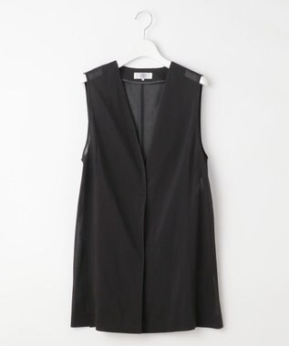 J.PRESS LADIES 【WEB限定・洗える】シアートリコット ジレ ブラック系