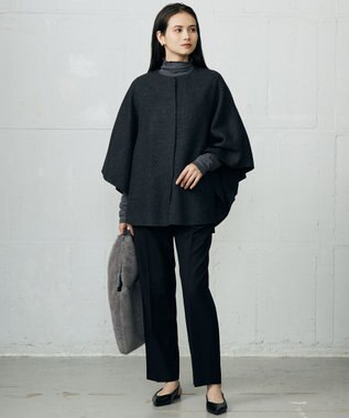 自由区 L 【SHIHOさん着用】TRスラブツイルテーパード パンツ ブラック