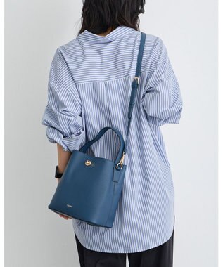 MioFIRANO ツイストロックボックスハンドバッグ 3WAY　FIRANO フィラノ NAVY