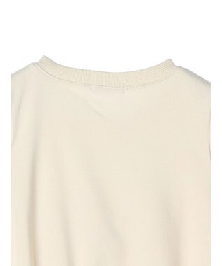 earth music&ecology ウラケロゴ短丈プルオーバー Ivory