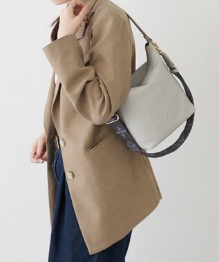 russet 《WEB限定》スタンダードミニショルダーバッグ <エンボスモノグラム>(CE-1718-WEB) L.Gray