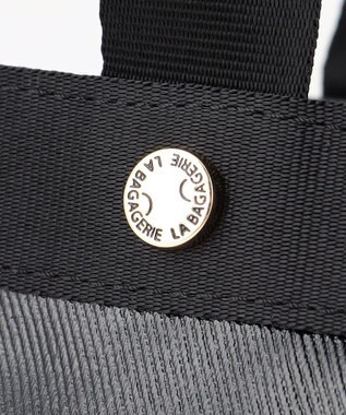 LA BAGAGERIE 【コットン×ポリウレタン】シャイニーミニマムトート ブラック