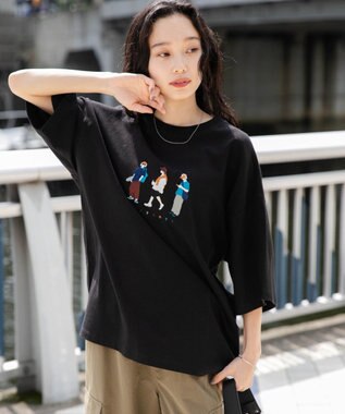 WEGO 【ユニセックス着用ITEM/綿100%/MLサイズ展開】CITY　BOYS　T（S） ブラック