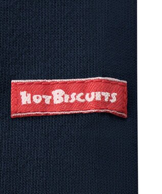 MIKI HOUSE HOT BISCUITS 【70-120cm】【Everyday Series】ワンポイント 長袖Tシャツ 紺