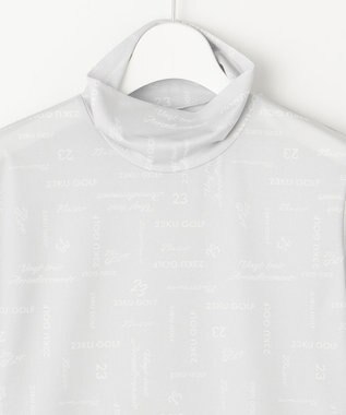 23区GOLF 【WOMEN】【吸水速乾・UVケア】５０ｄカノコロゴ総柄  インナーシャツ ライトグレー系1