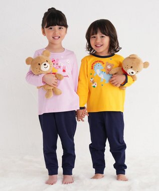 MIKI HOUSE HOT BISCUITS 【80-120cm】 天竺素材 キャビット ルームウェア ラベンダー