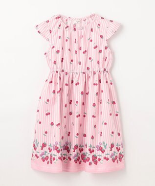 ANY KIDS 【WEB限定柄有】総柄 サマー ワンピース 【WEB限定】ピンク系イチゴ