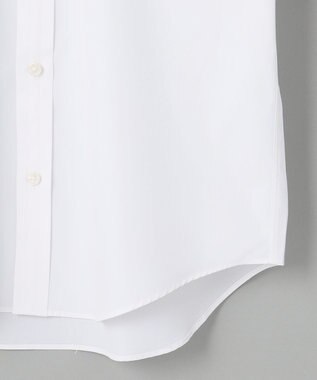GOTAIRIKU 【形態安定】PREMIUMPLEATS_スナップダウン_通年ドレスシャツ（無地/織柄） 無地/ホワイト系
