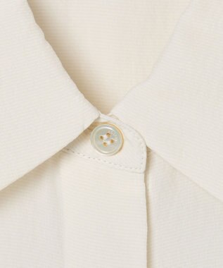 JOSEPH 【WEB＆OUTLET限定】CDC ブレンド シャツカラーブラウス Ivory