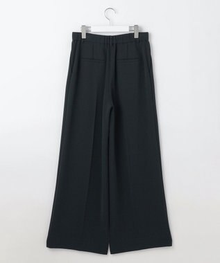 自由区 【セットアップ対応・洗える】トリアセダブルクロス ワイドパンツ ネイビー