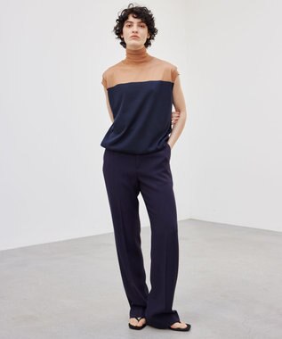 BEIGE， 【洗える】VOLTA / ストレートパンツ Navy