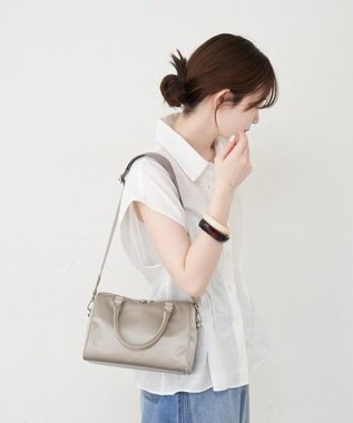 russet クラウズナイロン2WAYミニボストンバッグ(CE-1720-WEB) Gray