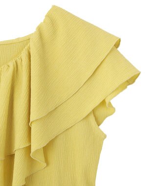 earth music&ecology ラッフルフリルワンピース Yellow