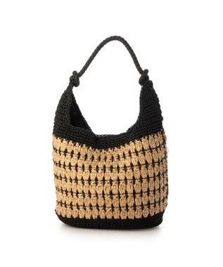 UNBILLION カシュカシュ cachecache / コンビ編みワンハンドルトート