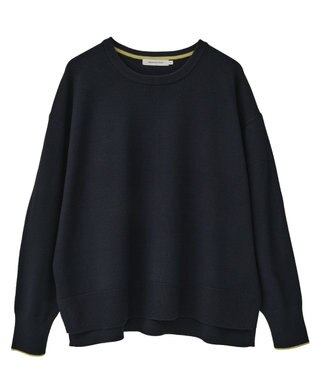 AMERICAN HOLIC バイパチクルーネックニットプルオーバー Dark Navy