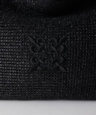 russet ナイロンラフィアワンショルダーバッグ(CE-1714) Black