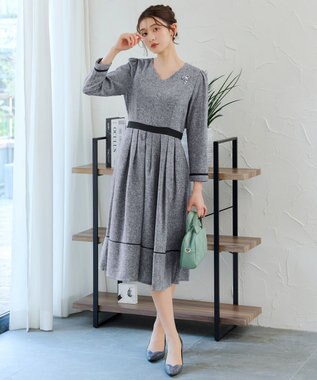 Tiaclasse 【安田美沙子さん着用】キュービックリボンモチーフブローチ シルバー