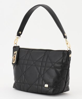 LA BAGAGERIE シープキルティング　2WAYショルダー ブラック