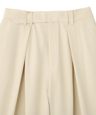 Green Parks デザインタックワイドパンツ Light Beige