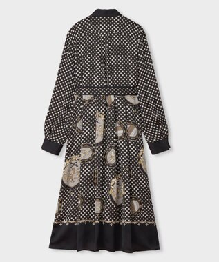 GRACE CONTINENTAL プリントミリタリードレス ブラック