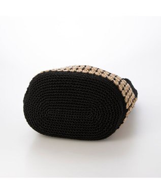 UNBILLION カシュカシュ cachecache / コンビ編みワンハンドルトート ブラック