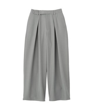 Green Parks デザインタックワイドパンツ Gray