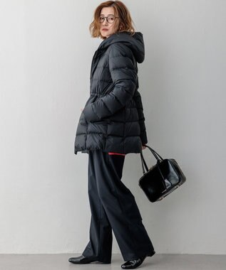 23区 【VERY掲載/新色追加】シレータフタ ミドル丈 ダウンコート ネイビー系