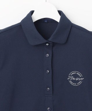 23区GOLF 【WOMEN】【UVケア】カラーシャツ ネイビー系