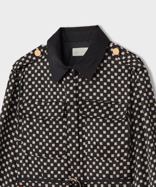 GRACE CONTINENTAL / プリントミリタリードレス プリントミリタリードレス / GRACE CONTINENTAL | GRACE CONTINENTAL