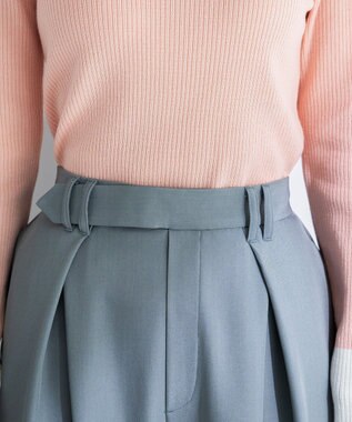 Green Parks デザインタックワイドパンツ Gray