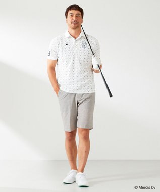 23区GOLF 【MEN】【吸水速乾/UVカット】ミッフィーフェイスポロシャツ ホワイト系5